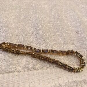 Avon Vintage Birthstone Tennis Bracelet - February - 7 inch with 1 inch extender